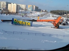 В Прокопьевске упал строительный кран 