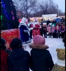 Открытие Снежного городка р-н 12 Шахты Спасибо за праздник детям!