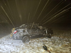 В результате ДТП 30-летний водитель автомобиля «Лада Гранта» скончался на месте происшествия